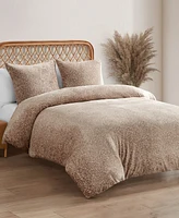 Jessica Simpson Plush Leopard -Pc. Duvet Cover Set