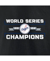 Fanatics Men's Black Los Angeles Dodgers 2024 World Series Champions Schedule T-Shirt