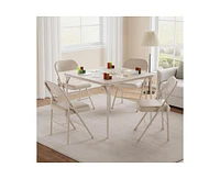 gaomon Folding Table, 33.6 Inch Folding Card Table, Portable Square Folding Table with Pu Soft Cushion