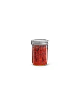 JoyJolt Wide Set of 6 Mason Jars with Airtight Lids