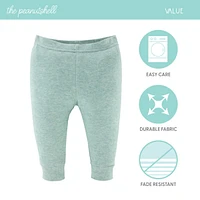 The Peanutshell Baby Boy & Girl Pants, 5-Pack, Soft Heather Neutrals