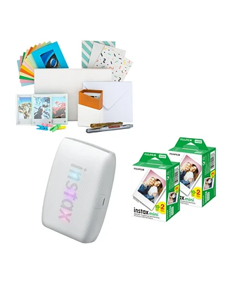 Fujifilm Instax Mini Link 3 C White 40 Exp Bundle