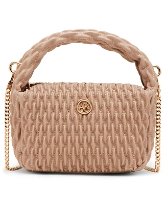 Anne Klein Rounded Ruched Small Crossbody Bag