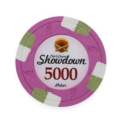 Slickblue Showdown Poker Chips (25-pack) - Clay Composite $5000