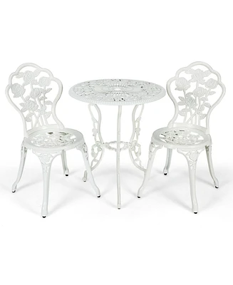 Gouun Outdoor Cast Aluminum Patio Furniture Set with Design