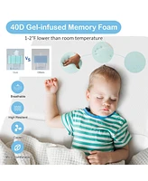 Gouun Portable Tri-fold Pack and Play Mattress Pad with Gel-Infused Memory Foam