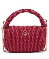 Anne Klein Rounded Ruched Small Crossbody Bag