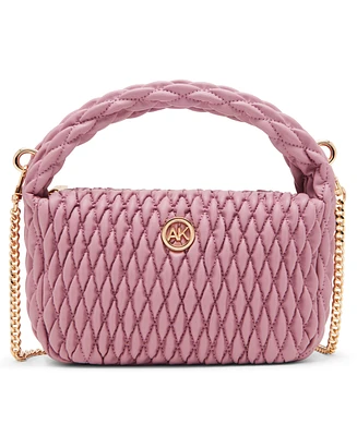 Anne Klein Rounded Ruched Small Crossbody Bag