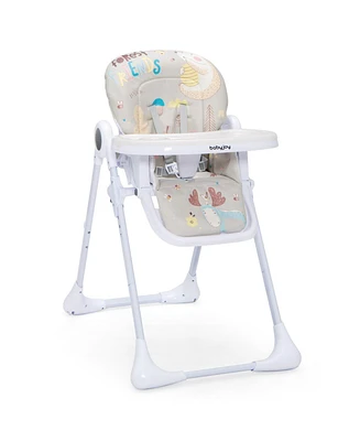 Gouun Kids High Chair Folding Feeding Chair with Multiple Recline and Height Positions