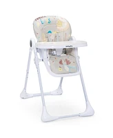 Gouun Kids High Chair Folding Feeding Chair with Multiple Recline and Height Positions