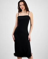 Rachel Roy Women's Delilah Feather-Hem Midi Dress