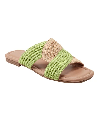 Marc Fisher Ltd Women's Navie Slip-On Flat Sandals