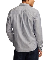 Lucky Brand Men's Striped San Gabriel One Pocket Long Sleeve Shirt