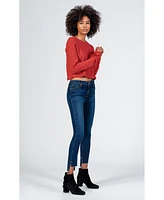 Black Orchid Denim Women's Miranda Off Step High Rise Skinny