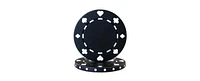 Slickblue Suited Poker Chips Set (25-Pack) for Casino-Style Play