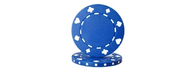 Slickblue Suited Poker Chips Set (25-Pack) for Casino-Style Play