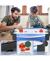 Inolait 22" Mini Tabletop Air Hockey Game with Electric Motor Fan, 2 Pushers and 2 Air Hockey Pucks