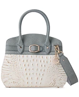 Brahmin Rosetta Minden Leather Satchel