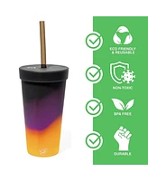 Silipint Straw Tumbler 22oz: Sun Storm