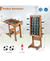 Gouun Space Saving Table Football with Durable Handle and 2 Footballs