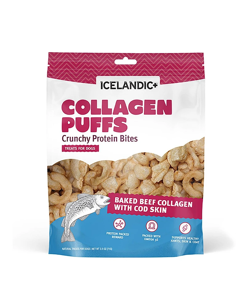 Collagen Puffs: Beef With Cod Skin - Dog Treat 2.5oz