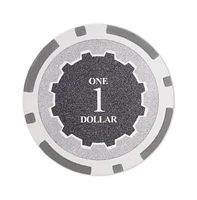 Slickblue Eclipse Poker Chips 25-Pack - Clay Composite, $1 Denomination