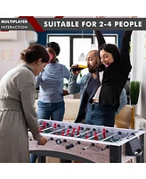 Inolait 48in Foosball Table and Arcade Table Soccer with Foosball Accessories for Home and Game Room