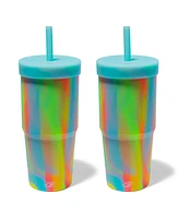 Silipint Straw Tumbler 32oz: 2 pk - Sugar Rush - Spring 2023