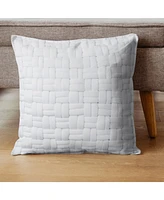 Ihi Home Caden Woven Pillow, 22"x 22", White