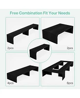Tribesigns 19FT Conference Table, Large Rectangle Conference Room Table, Long Meeting Seminar Table Business Tables for 16-22 People (Six Tables)
