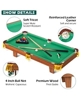 Inolait 36" Mini Tabletop Pool Set Portable Billiards Game