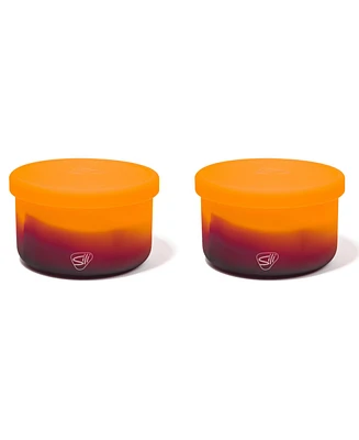 Lidded Bowls 20oz: 2 pk - Sun Storm