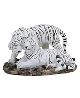 Fc Design "2-pc Gift Set" 11"W White Tiger Couple Figurine Statue Ornament Home Room Office Decor and Perfect Gift Ideas for Housewarming, Holidays an