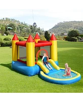 Gouun Inflatable Kids Slide Bounce House with 550w Blower