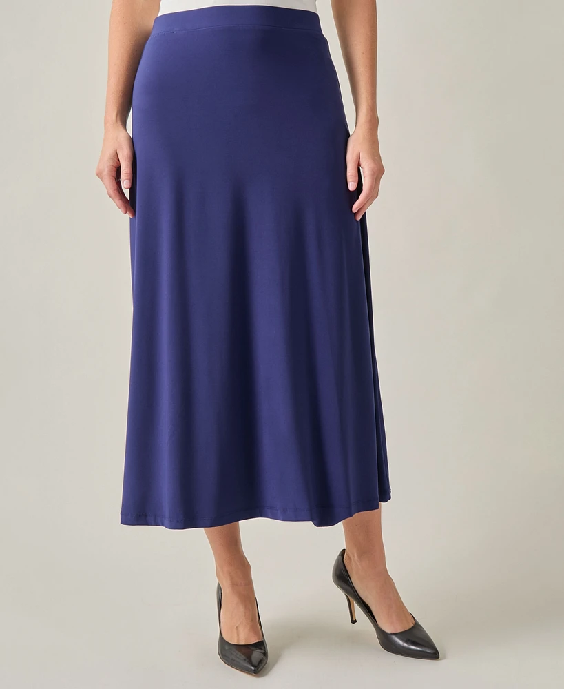 Kasper Women's Pull-On A-Line Maxi Skirt