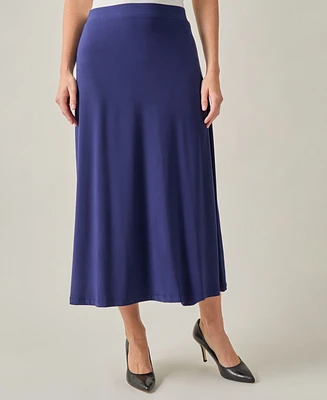 Kasper Women's Pull-On A-Line Maxi Skirt