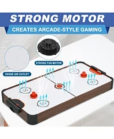 Sugift 40in Air Hockey Table, Portable Hockey Game Table with 2 Pucks, 2 Pushers, Powerful Motor