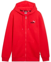 Puma Men's Zip-Front Long Sleeve Small Logo Fleece Hoodie