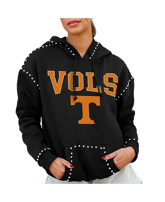 Gameday Couture Women's Black Tennessee Volunteers Studded Pullover Hoodie