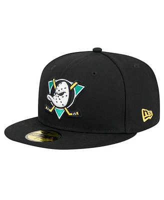New Era Men's Black Anaheim Ducks Core 59FIFTY Fitted Hat