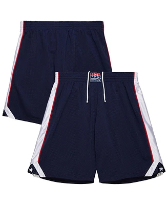 Mitchell & Ness Men's Navy Usa Basketball Hardwood Classics 2000 Olympics Swingman Shorts