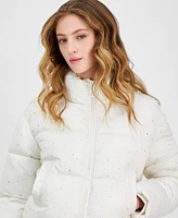 Guess Women's Antonia Strass Embellished Puffer Coat