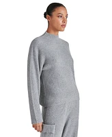 Steve Madden Women's Willa Ribbed Mock Neck Sweater