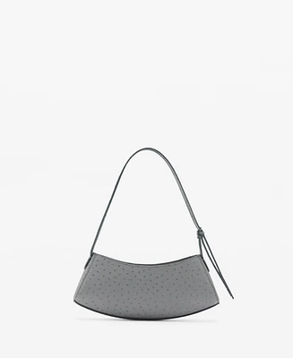 Mango Women's Oval Textured Bag