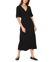 1.state Women's Flutter-Sleeve V-Neck Midi Dress