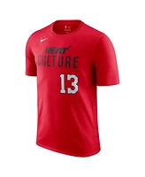 Nike Men's Red Bam Adebayo Miami Heat 2024/25 City Edition Name Number T-Shirt