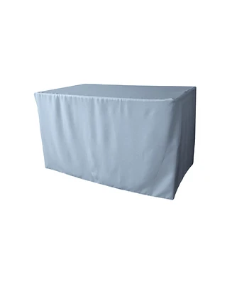 Slickblue Polyester Poplin Fitted Tablecloth, 48''L x 24''W 30''H Perfect for Secure and Elegant Table Covering