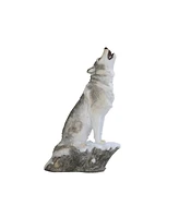 Fc Design "2-pc Gift Set" 9"H Howling Wolf Figurine Statue Ornament Home Room Office Decor and Perfect Gift Ideas for Housewarming, Holidays and Birth