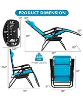 Inolait Outdoor Folding Zero Gravity Reclining Lounge Chair