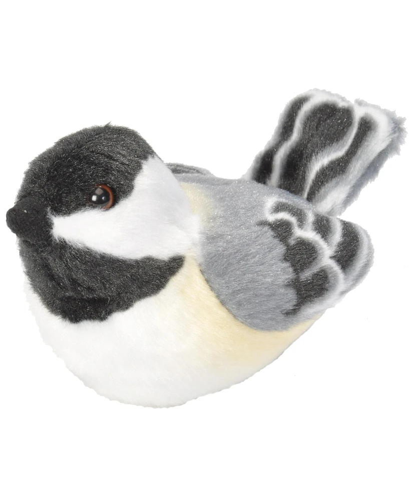 Wild Republic Audubon Bird Black Capped Chickadee Stuffed Animal, 5.5 Inches